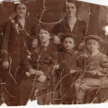Popowitz Esther &amp; Children LouisLeibe Anna Feigi motherEstherBleemaRubinPopowitz Frances front Eli FrankFerencz