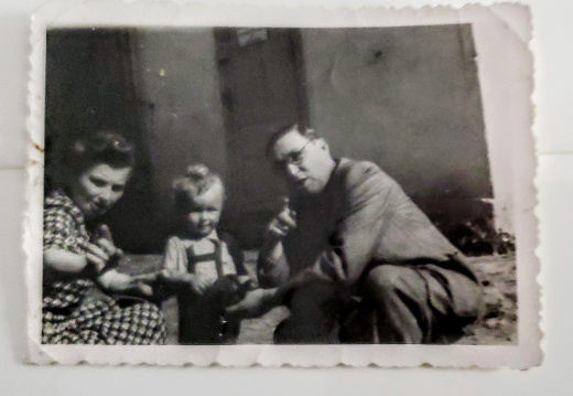 Adolf Kohn and Berta Rappaport Kohn With Grandson Robby 